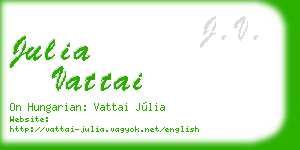 julia vattai business card