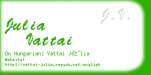 julia vattai business card